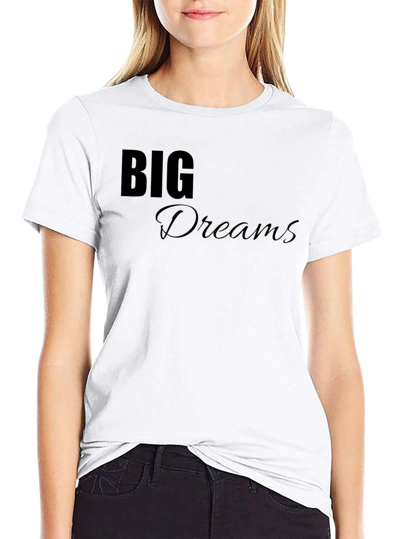Big Dreams Black T-Shirt - Motivational Tee