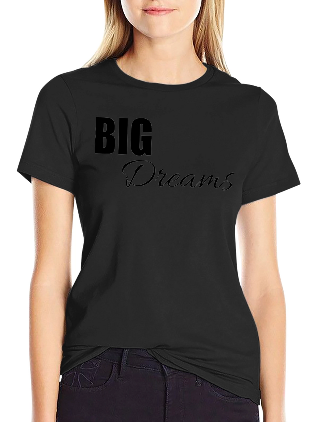 Big Dreams Black T-Shirt - Motivational Tee