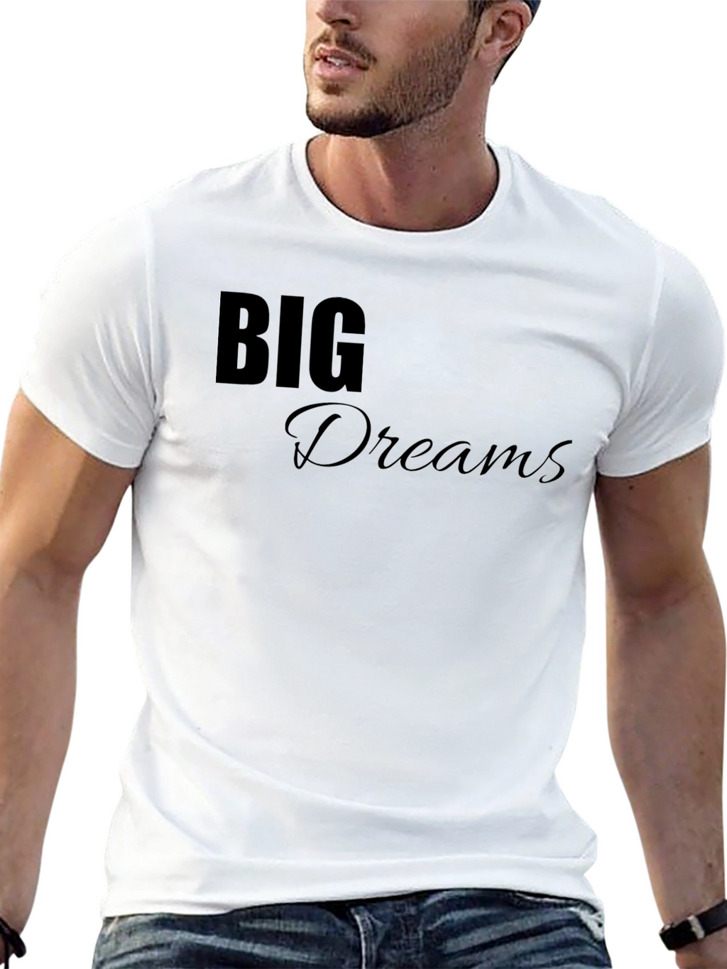 Big Dreams Black T-Shirt - Motivational Tee