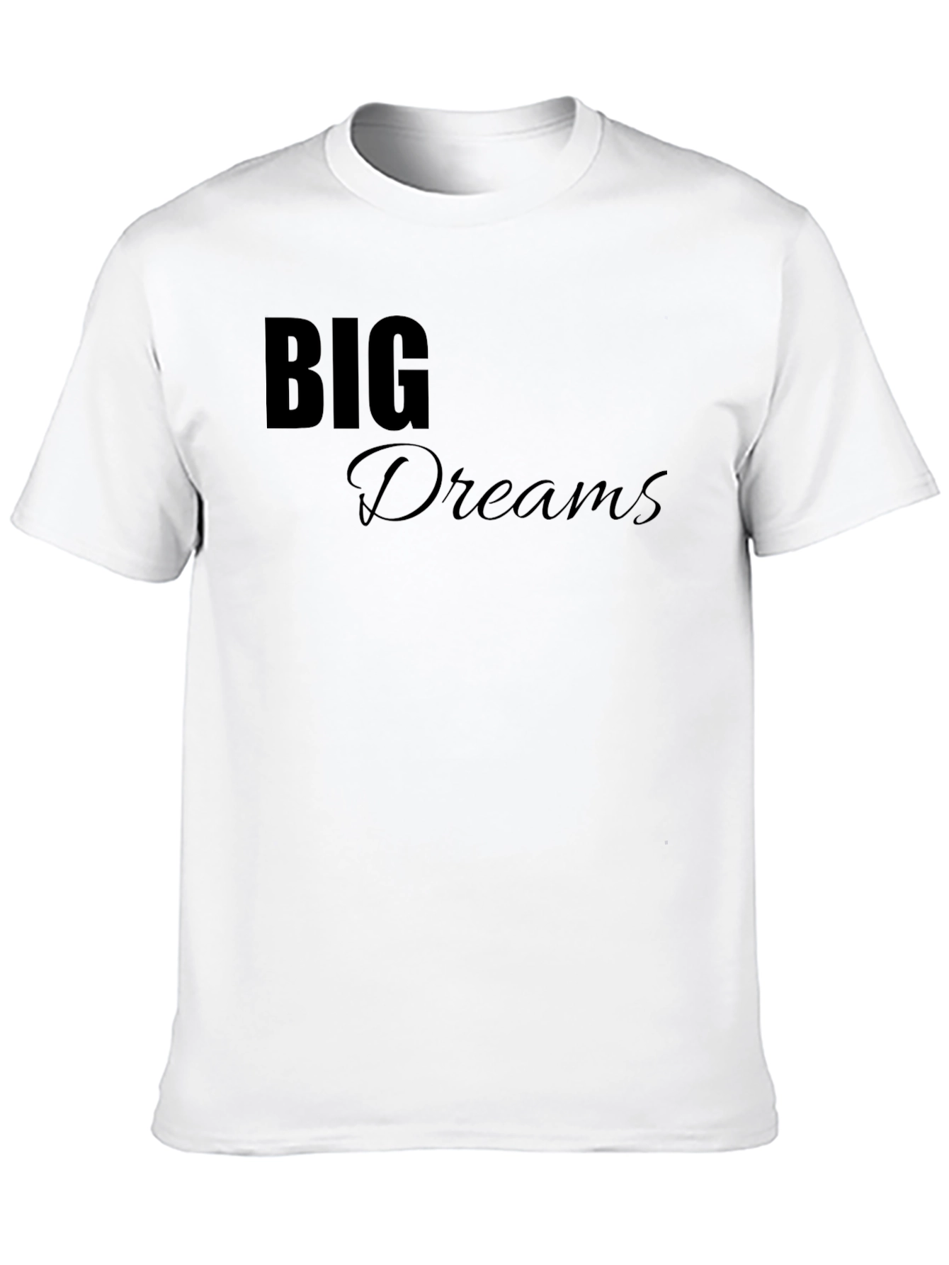 Big Dreams Black T-Shirt - Motivational Tee