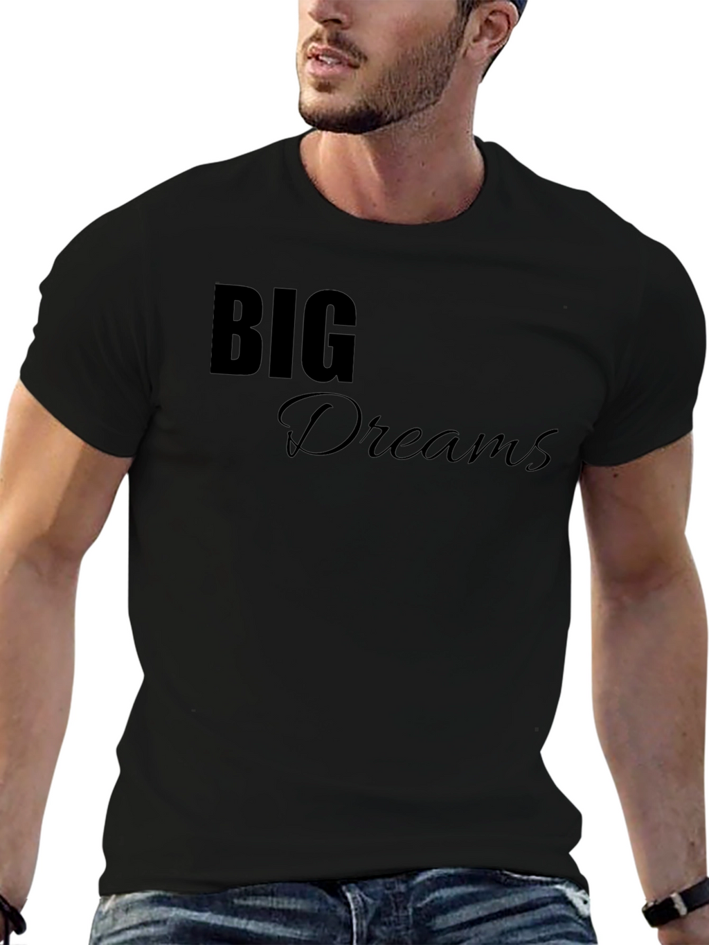 Big Dreams Black T-Shirt - Motivational Tee