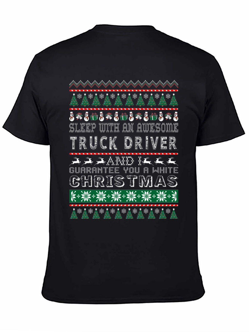 Awesome Truck Driver Ugly Christmas T-Shirt