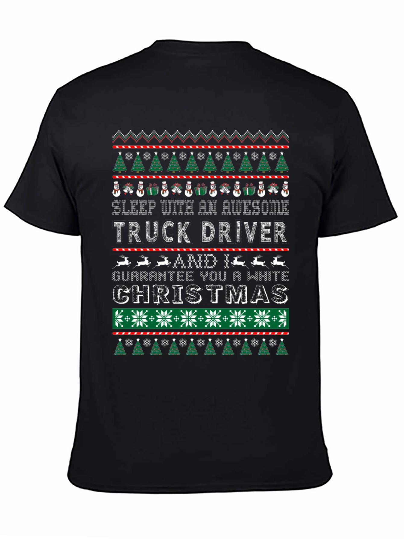 Awesome Truck Driver Ugly Christmas T-Shirt