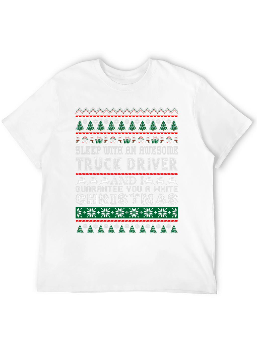 Awesome Truck Driver Ugly Christmas T-Shirt