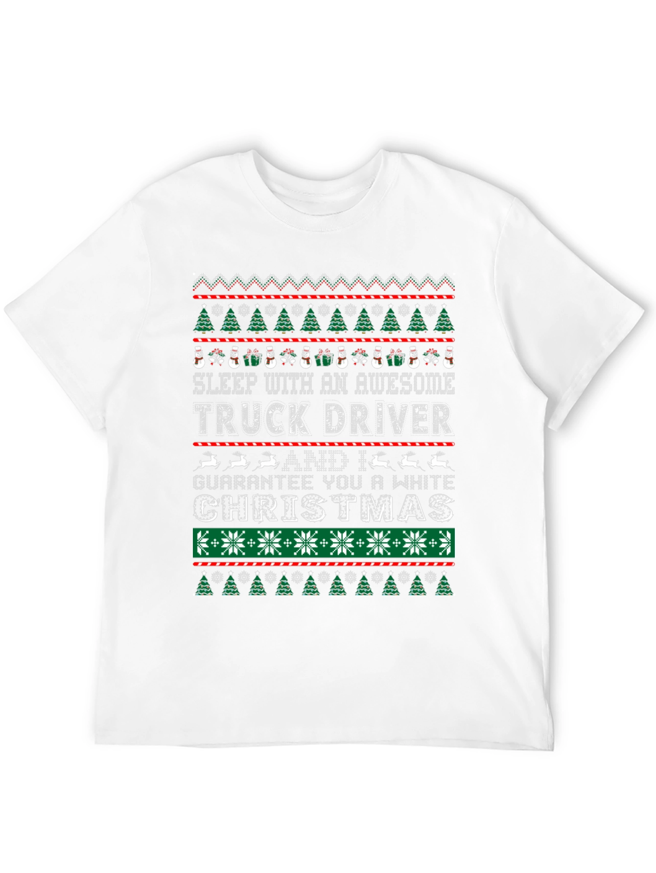 Awesome Truck Driver Ugly Christmas T-Shirt