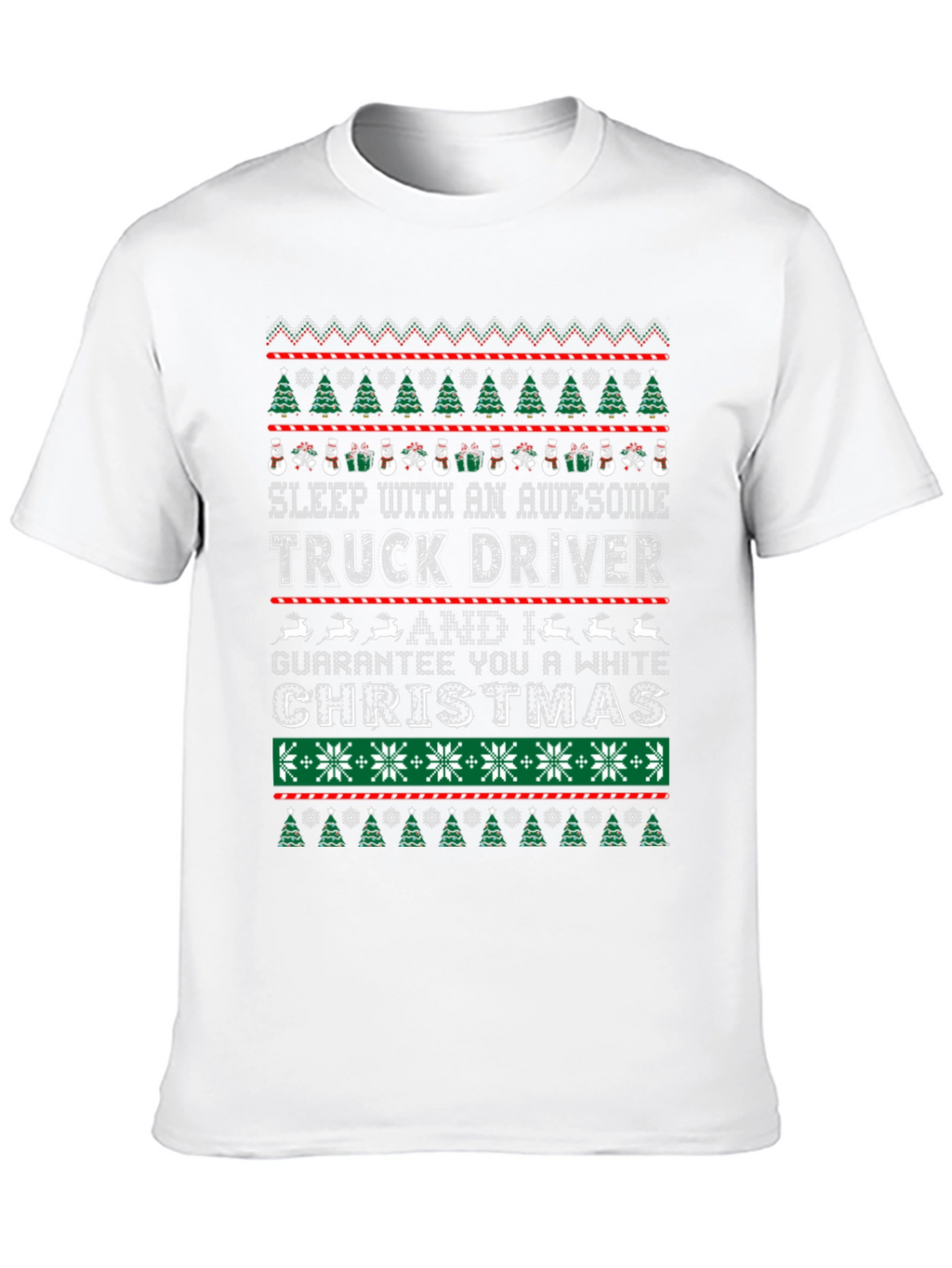Awesome Truck Driver Ugly Christmas T-Shirt