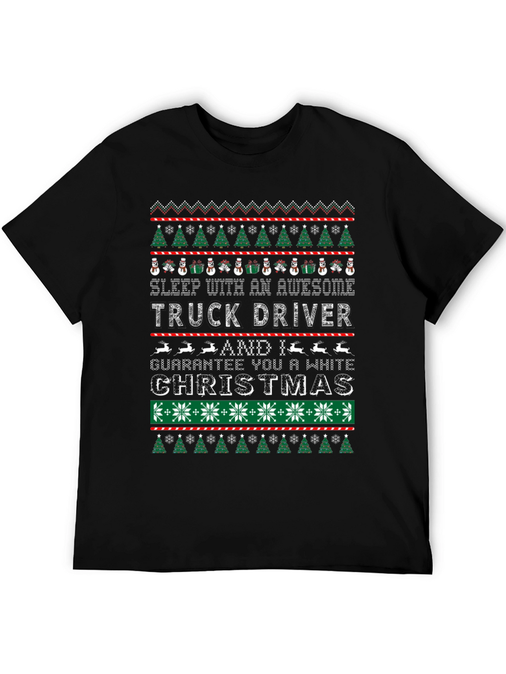 Awesome Truck Driver Ugly Christmas T-Shirt