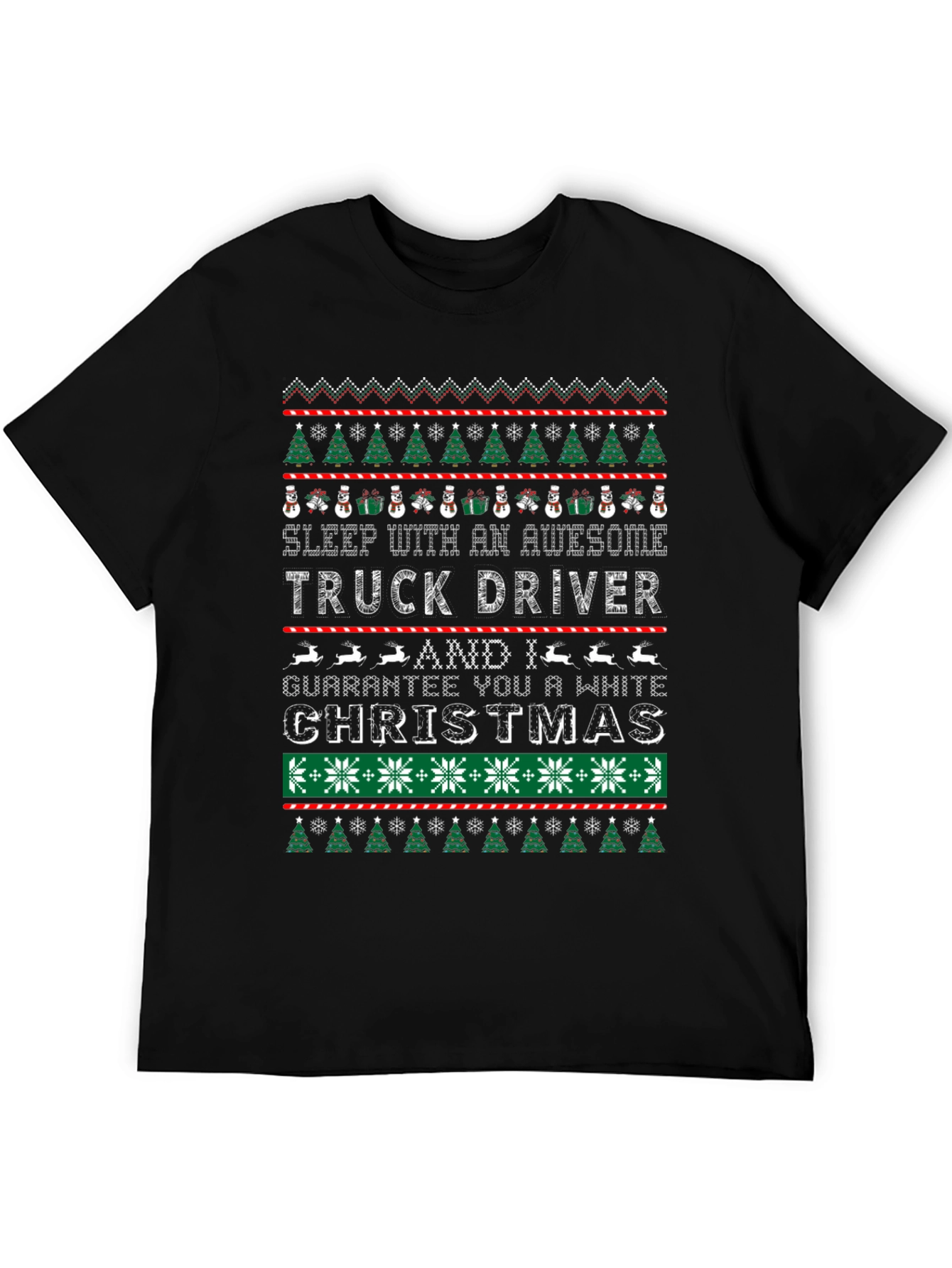 Awesome Truck Driver Ugly Christmas T-Shirt
