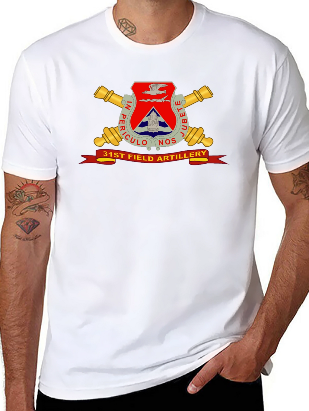 31st Field Artillery Black T-Shirt