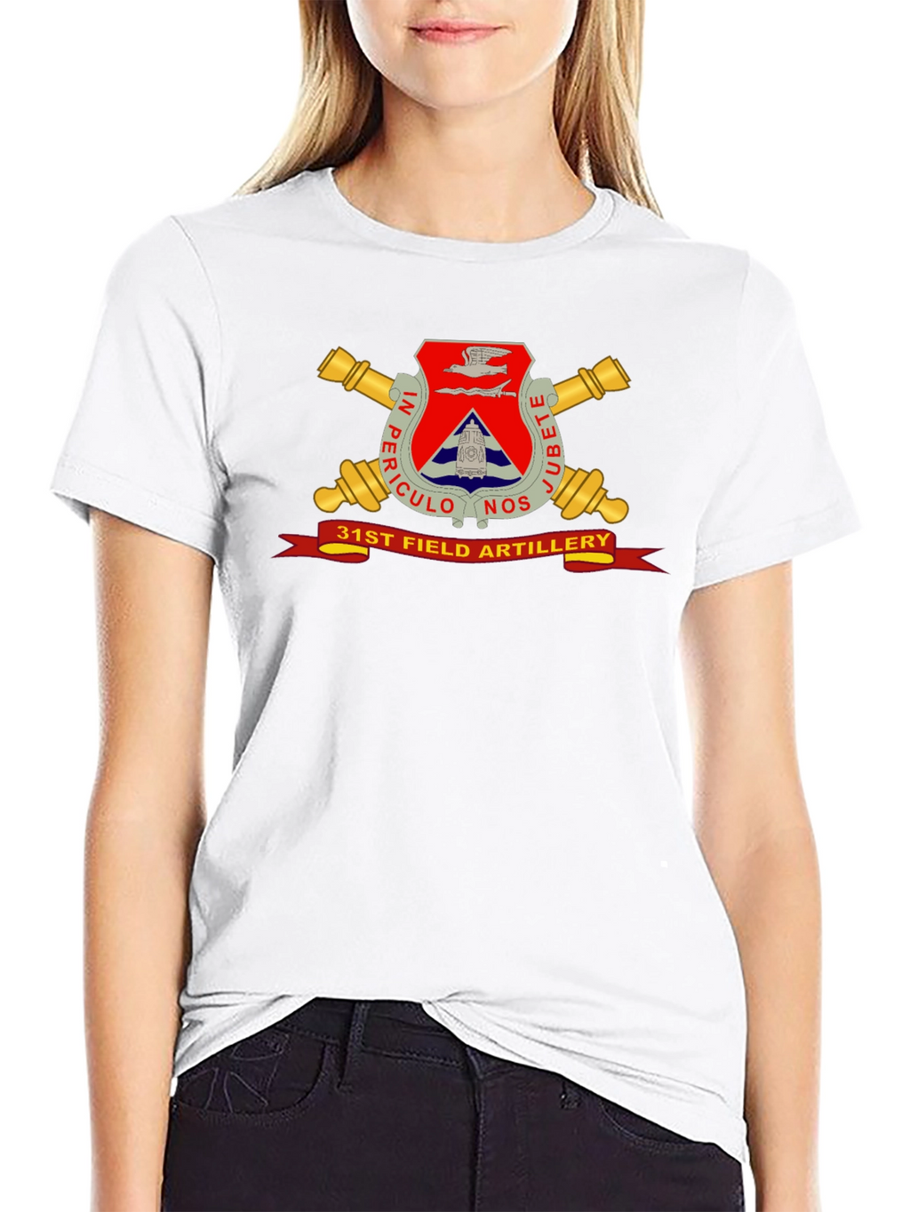 31st Field Artillery Black T-Shirt