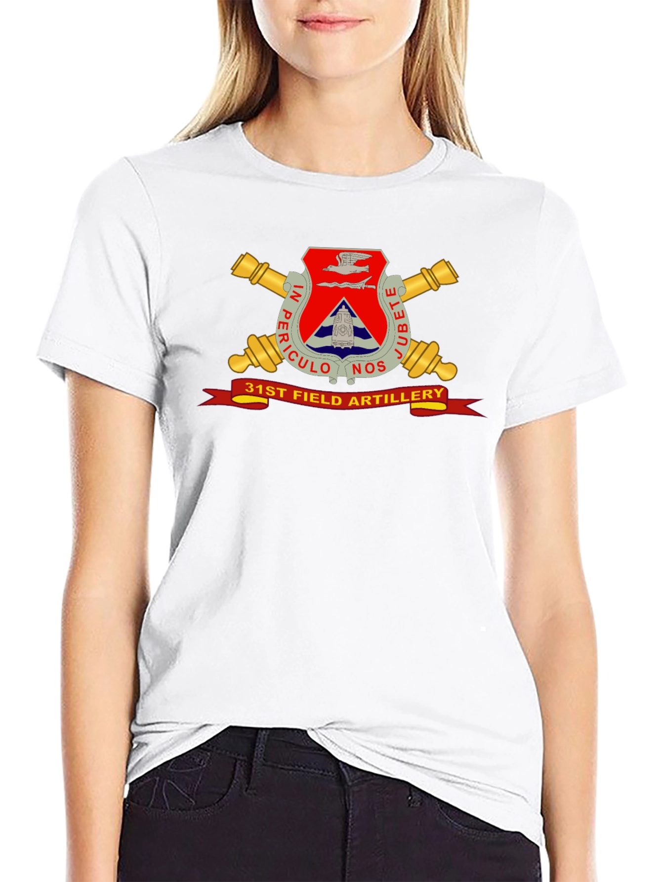 31st Field Artillery Black T-Shirt