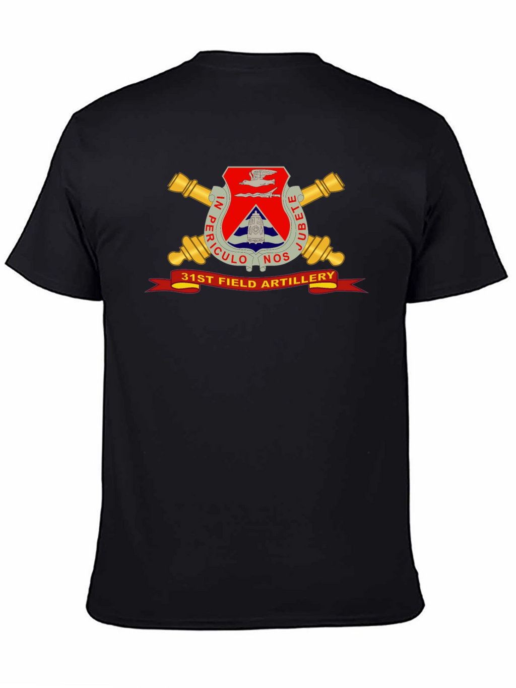 31st Field Artillery Black T-Shirt