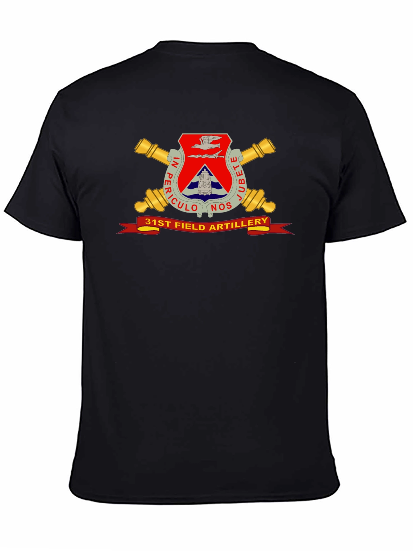 31st Field Artillery Black T-Shirt