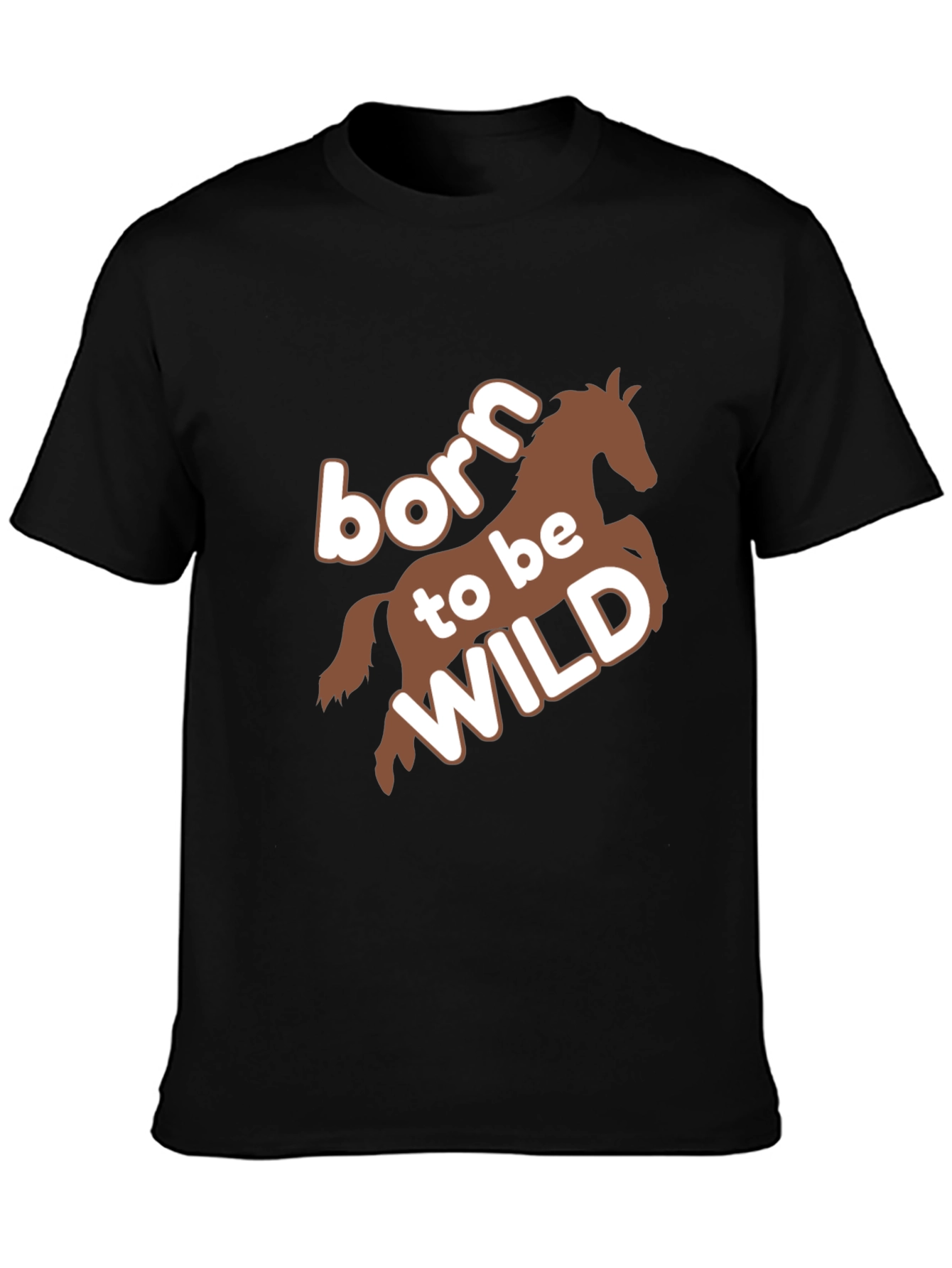 Born to be Wild Horse Graphic T-Shirt