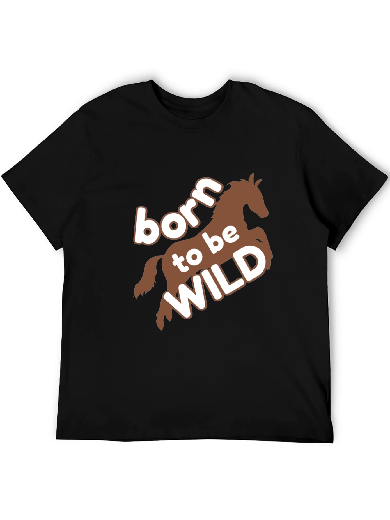 Born to be Wild Horse Graphic T-Shirt