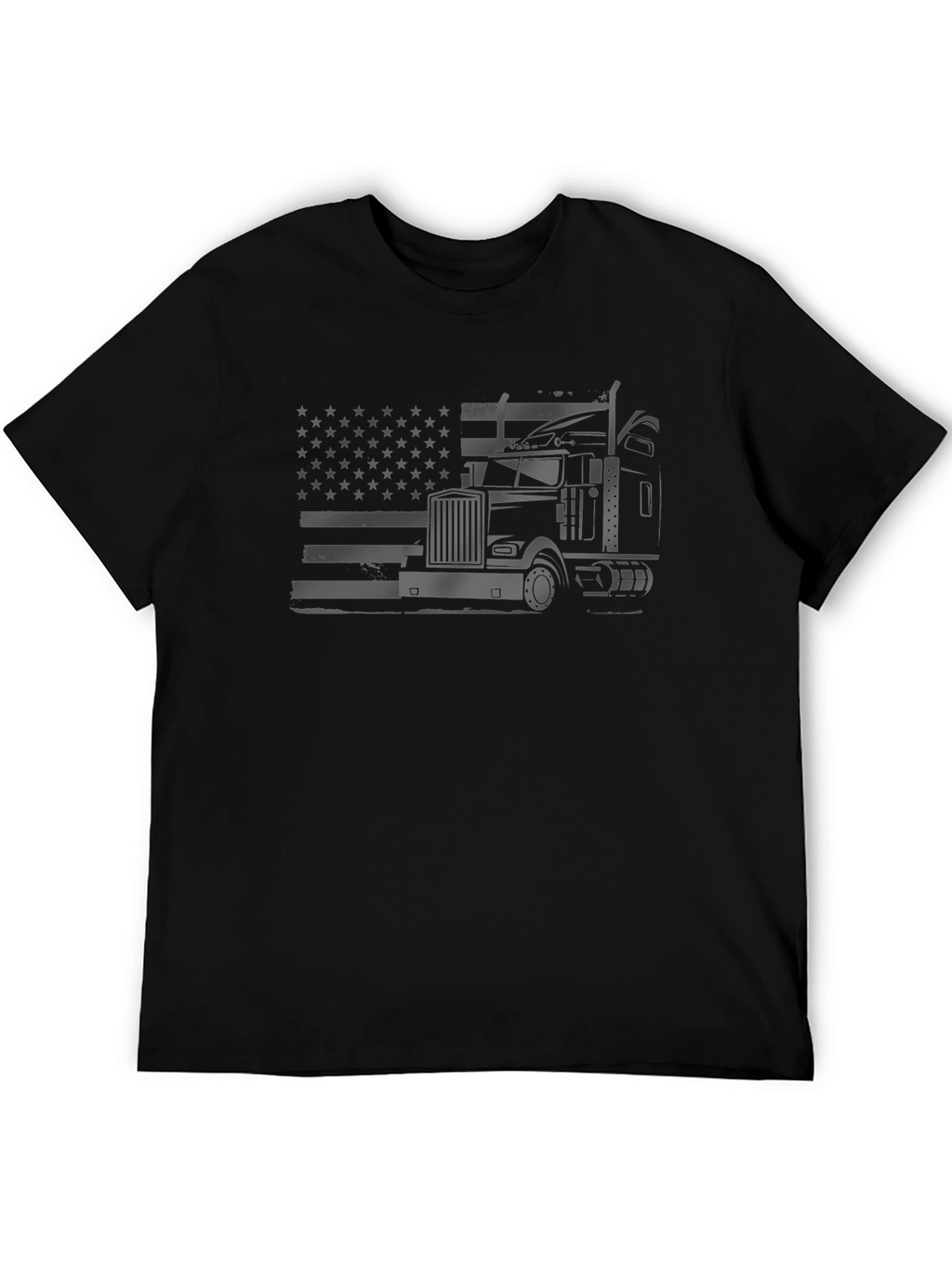American Trucker T-Shirt - Patriotic Graphic Tee