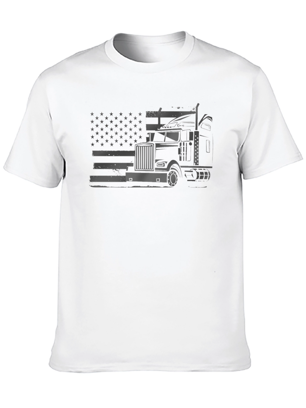 American Trucker T-Shirt - Patriotic Graphic Tee