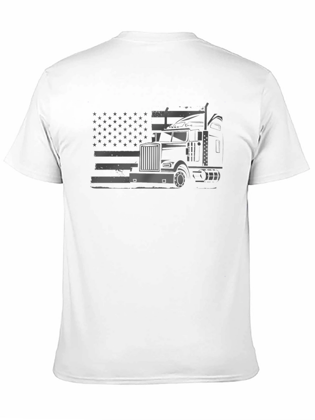 American Trucker T-Shirt - Patriotic Graphic Tee