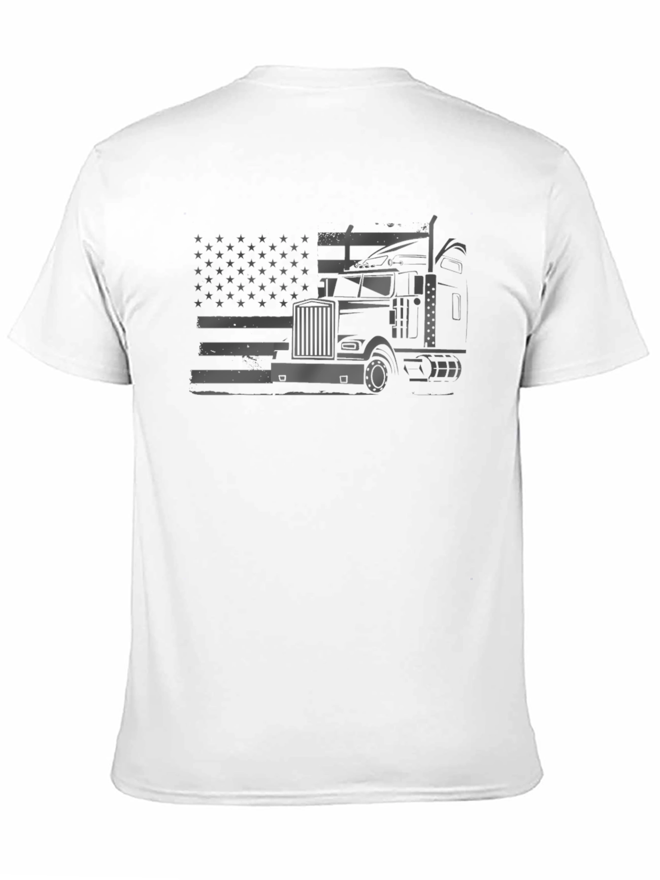 American Trucker T-Shirt - Patriotic Graphic Tee