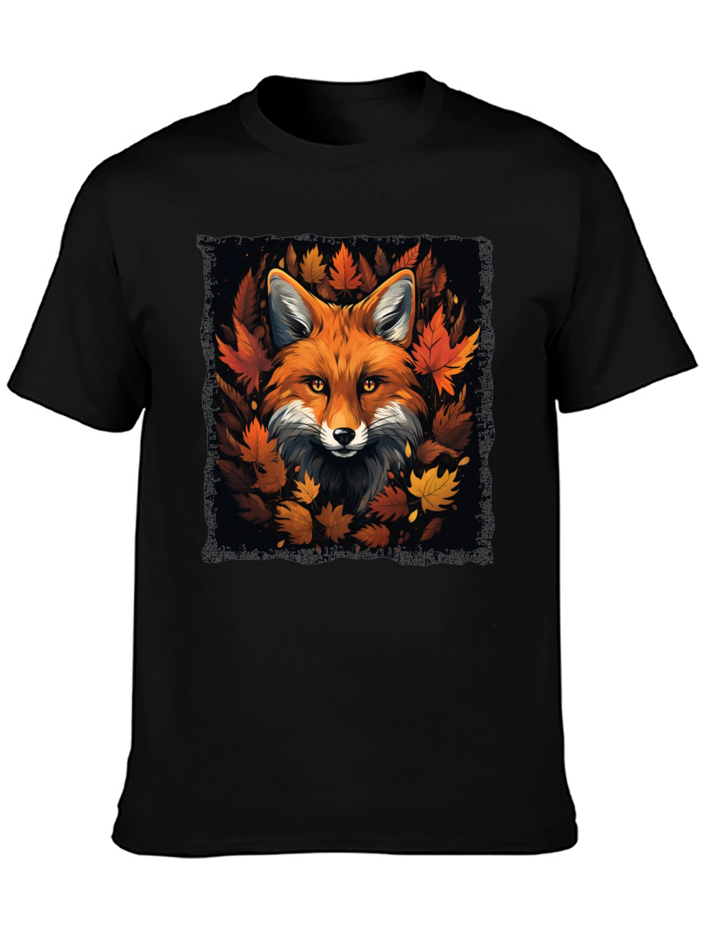 Fox & Fall Leaves Graphic Tee