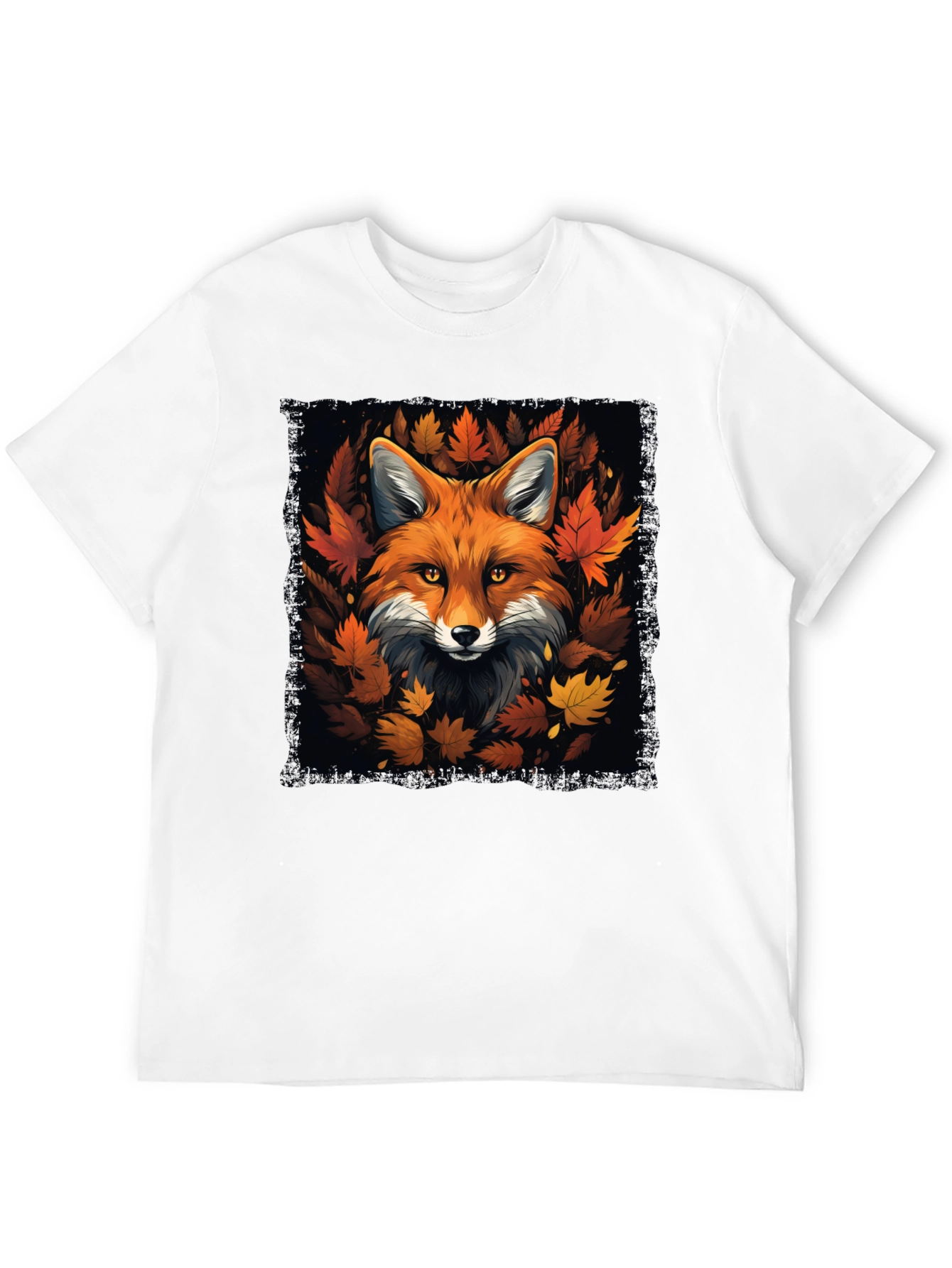 Fox & Fall Leaves Graphic Tee
