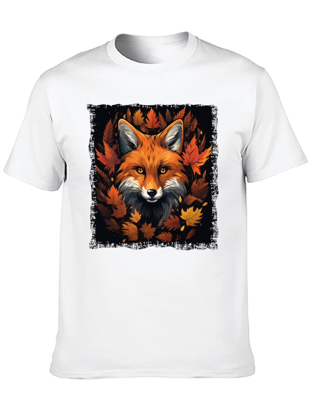 Fox & Fall Leaves Graphic Tee