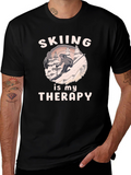 Skiing Therapy T-Shirt - Winter Sport Apparel