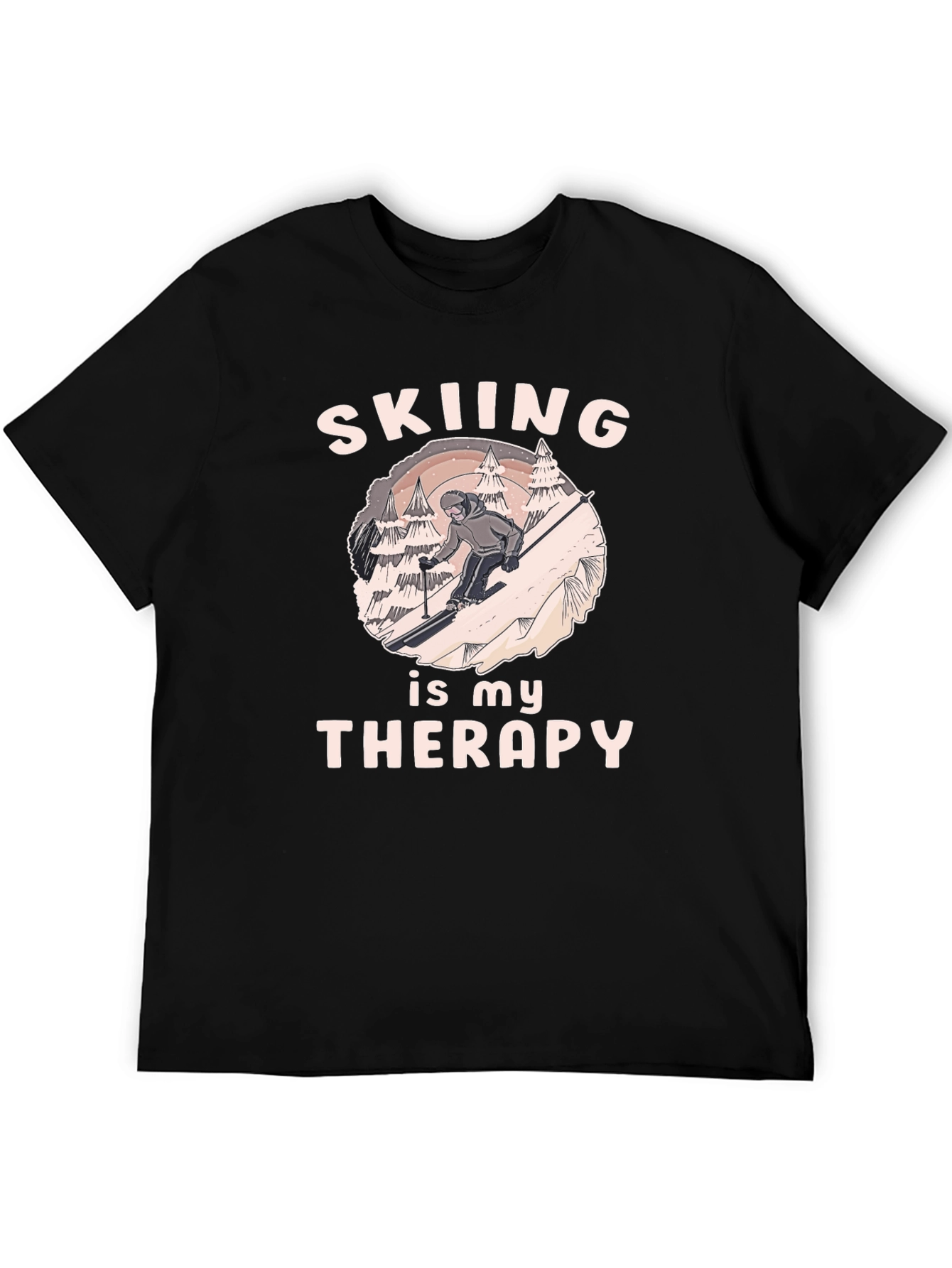 Skiing Therapy T-Shirt - Winter Sport Apparel