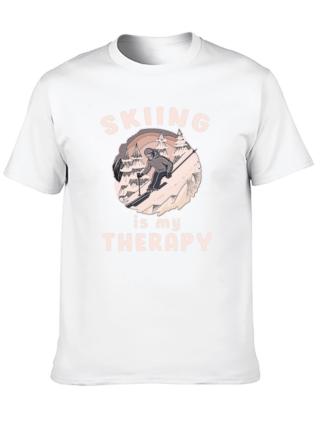 Skiing Therapy T-Shirt - Winter Sport Apparel