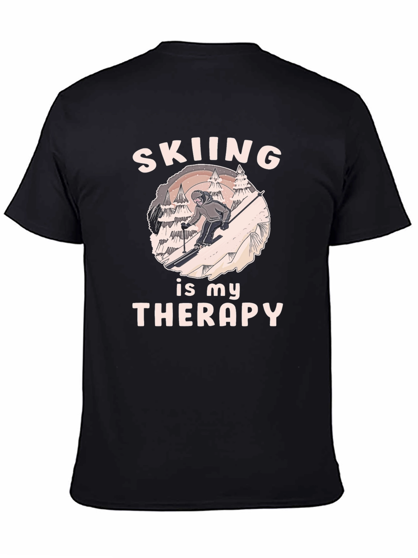 Skiing Therapy T-Shirt - Winter Sport Apparel