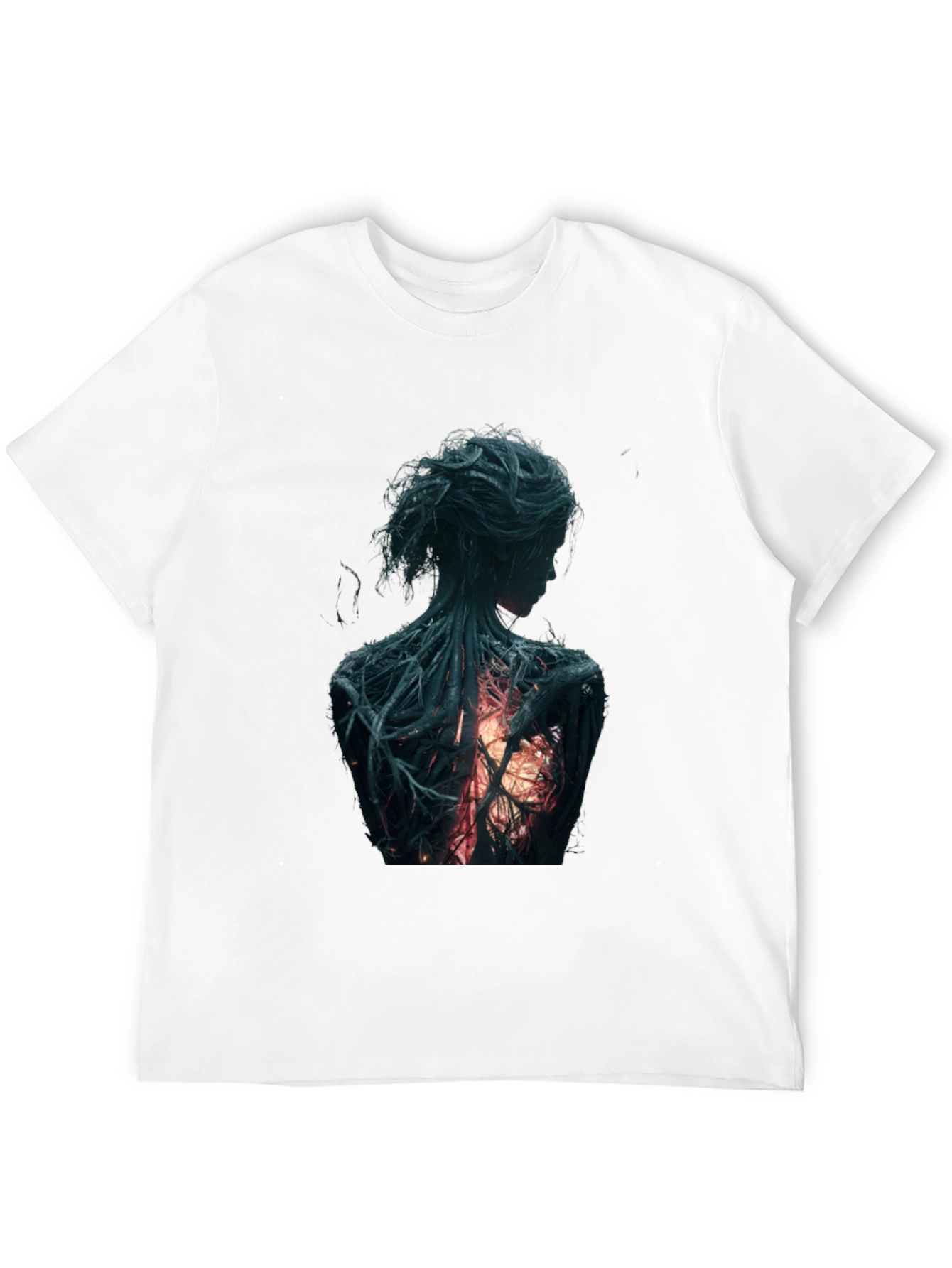 Artsy Back Graphic Black T-Shirt