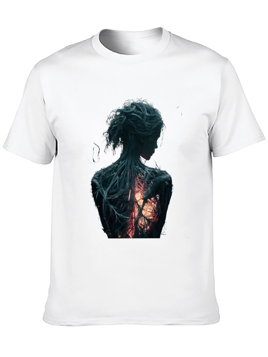 Artsy Back Graphic Black T-Shirt