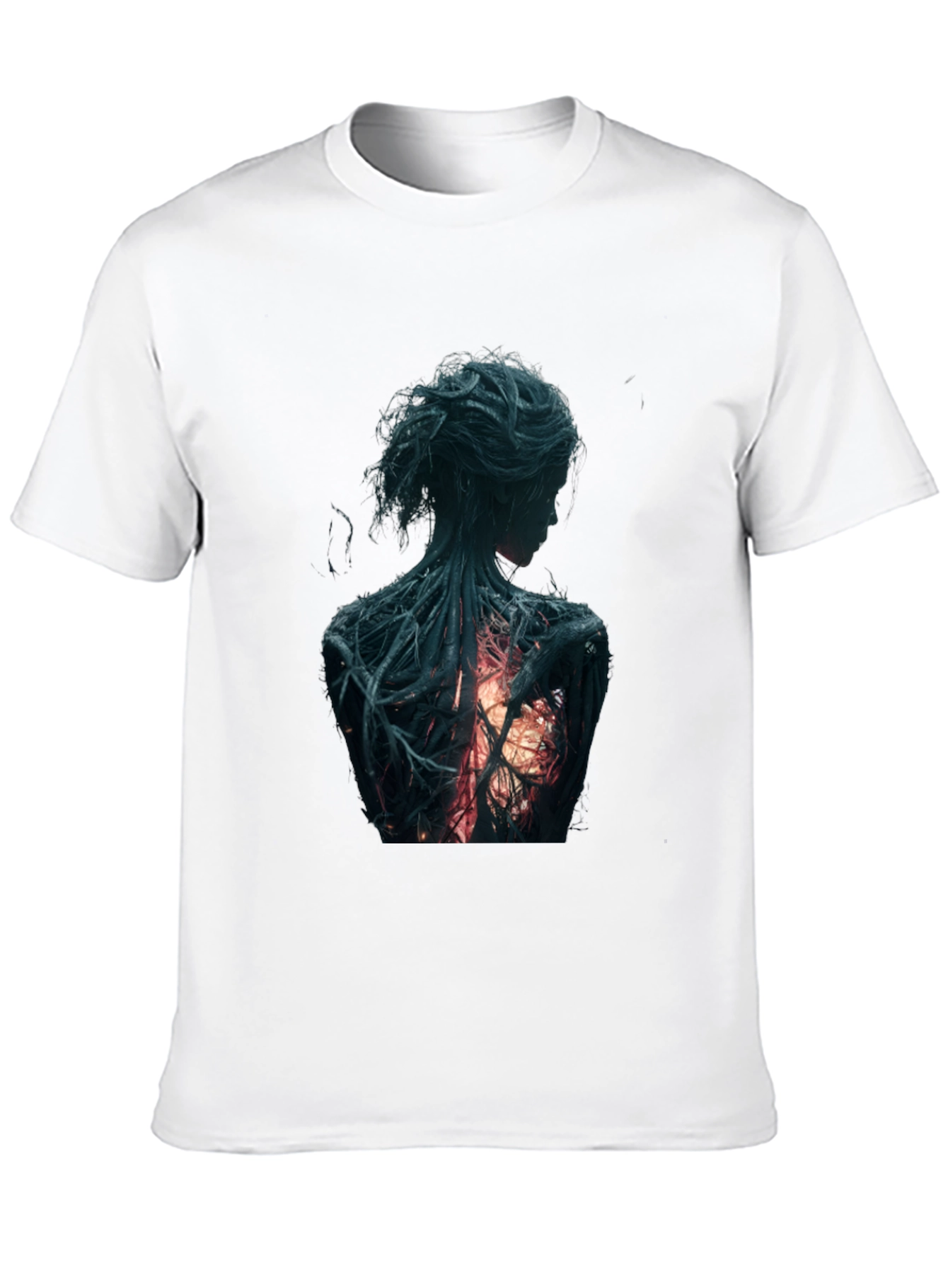 Artsy Back Graphic Black T-Shirt