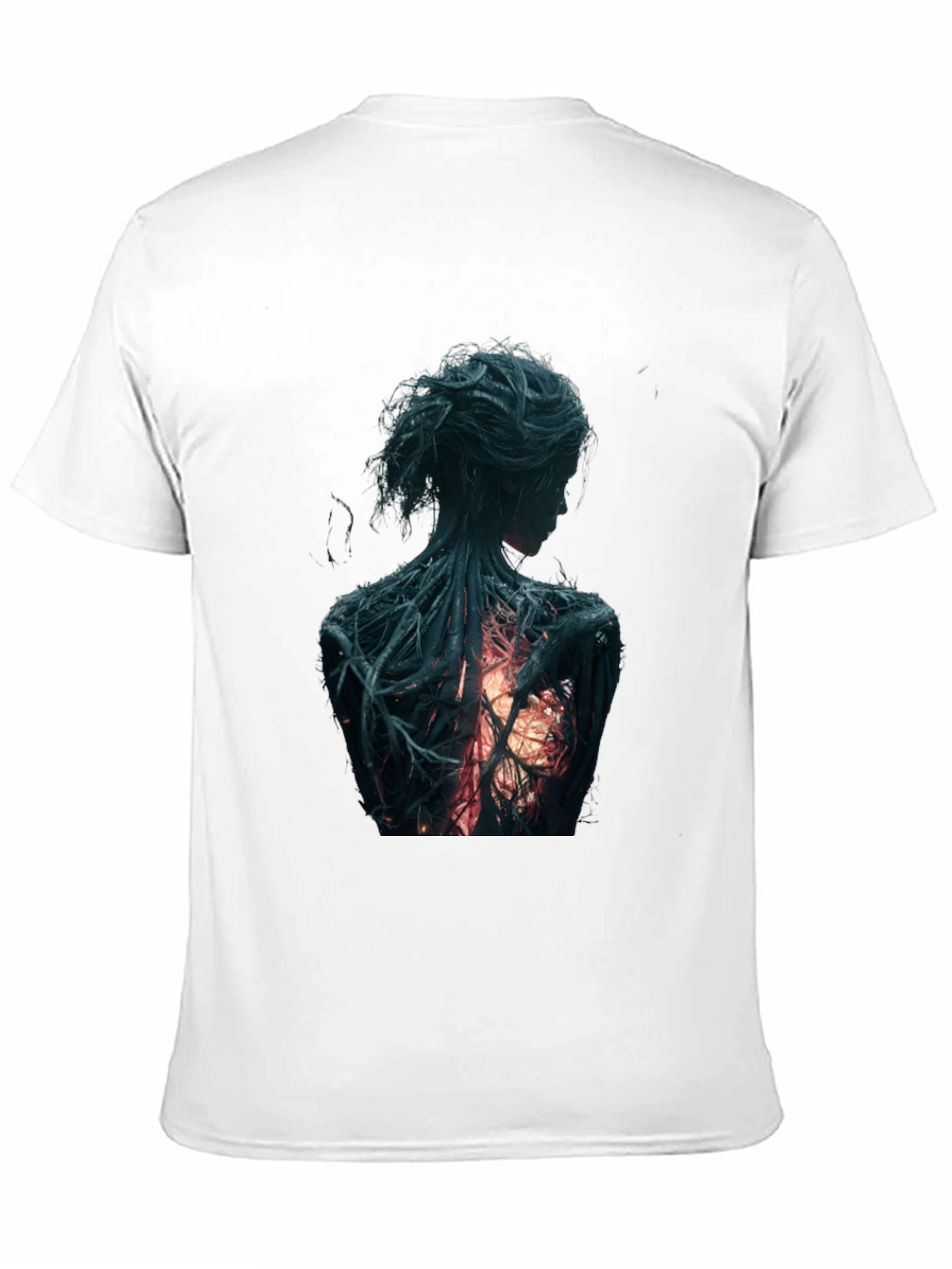 Artsy Back Graphic Black T-Shirt