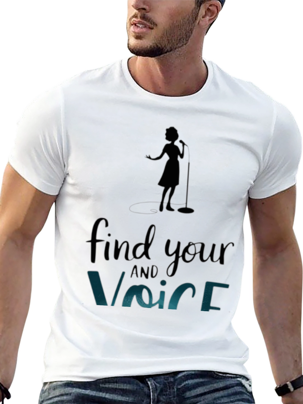 Find Your Voice T-Shirt - Stylish Graphic Tee