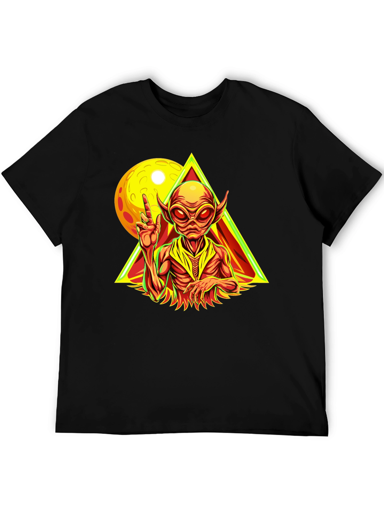 Alien Peace Sign T-Shirt - Out of This World Style