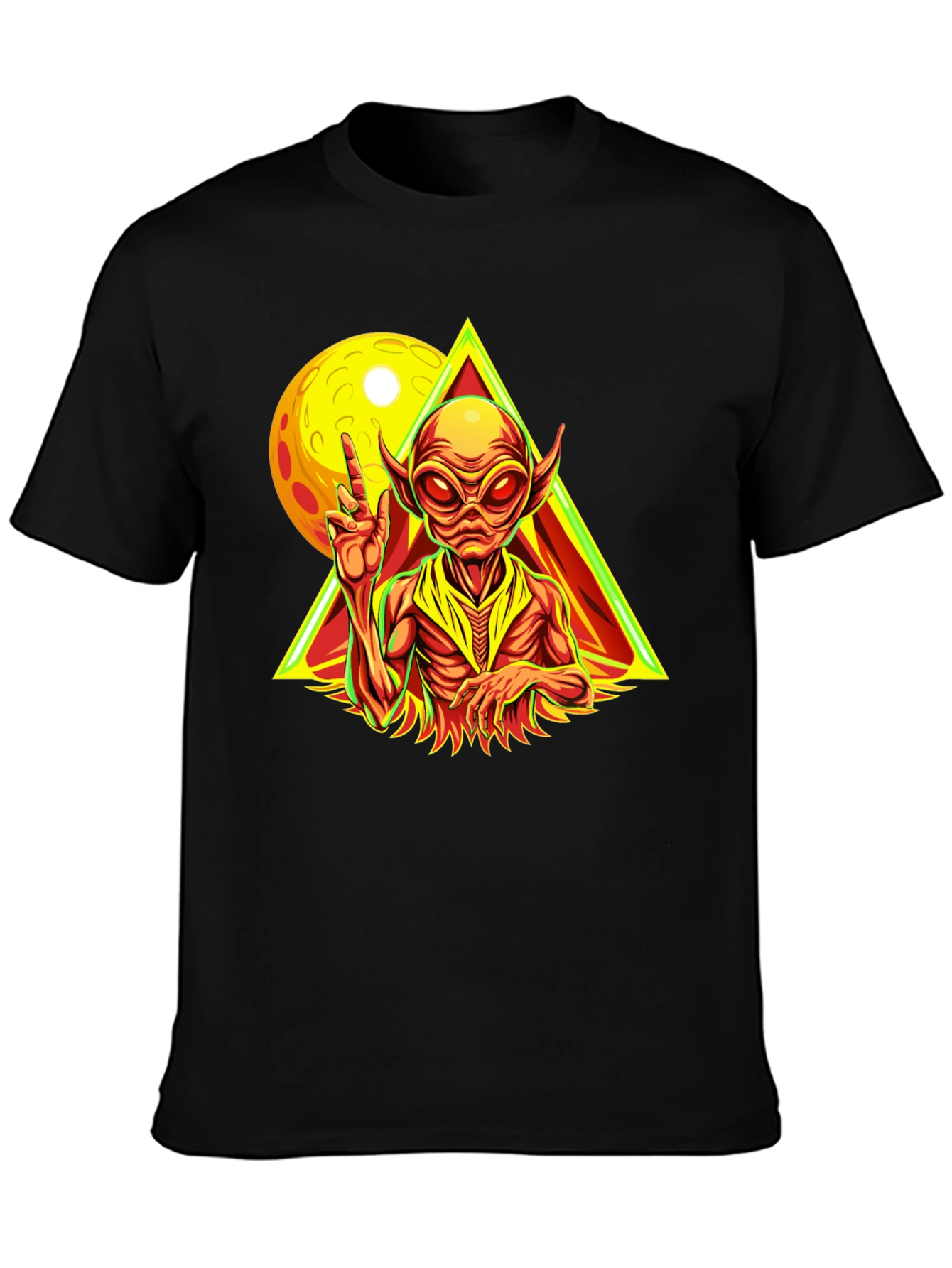 Alien Peace Sign T-Shirt - Out of This World Style