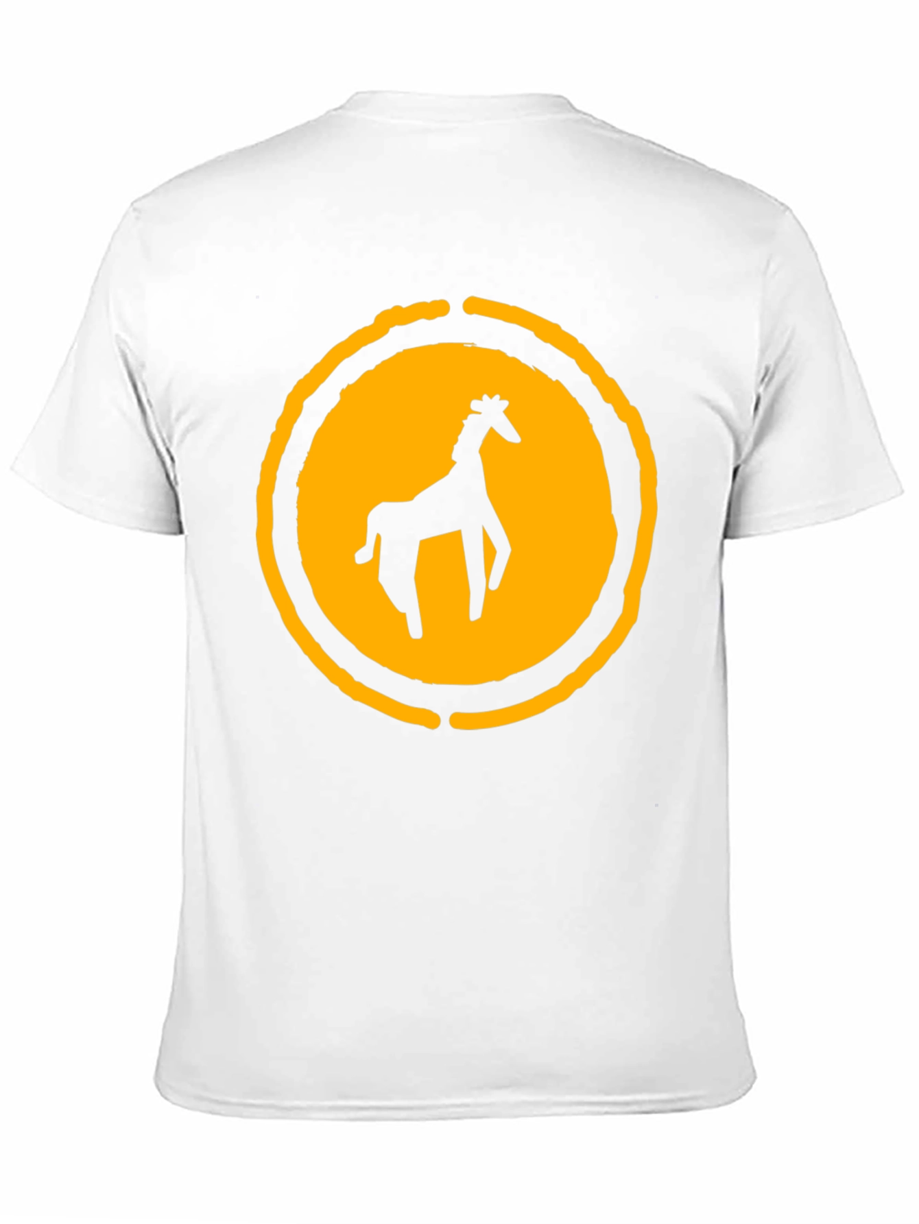 Black T-Shirt with Giraffe Graphic