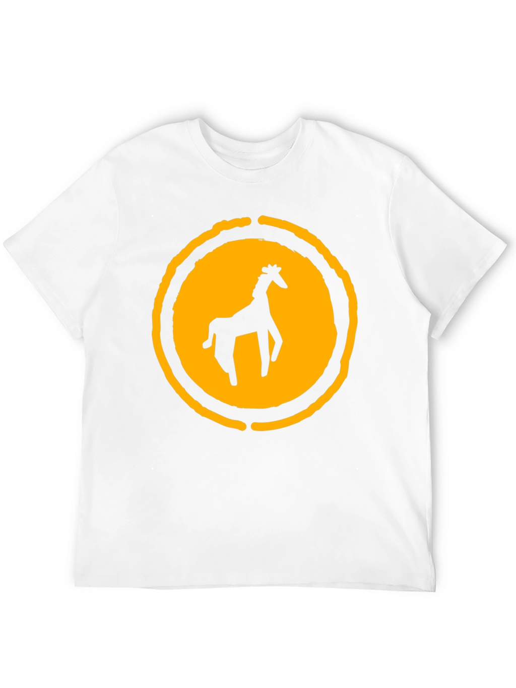 Black T-Shirt with Giraffe Graphic