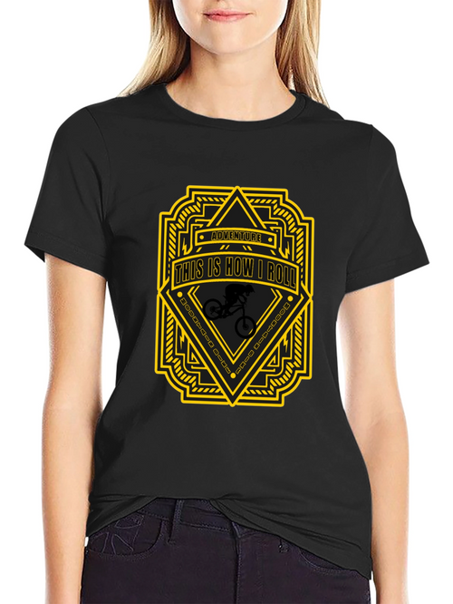 Adventure This is How I Roll Black T-Shirt