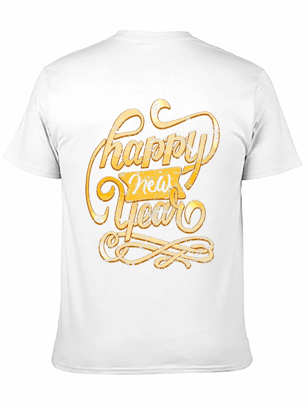 Happy New Year Graphic Tee - Black