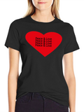 Peace & Love Heart Graphic T-Shirt