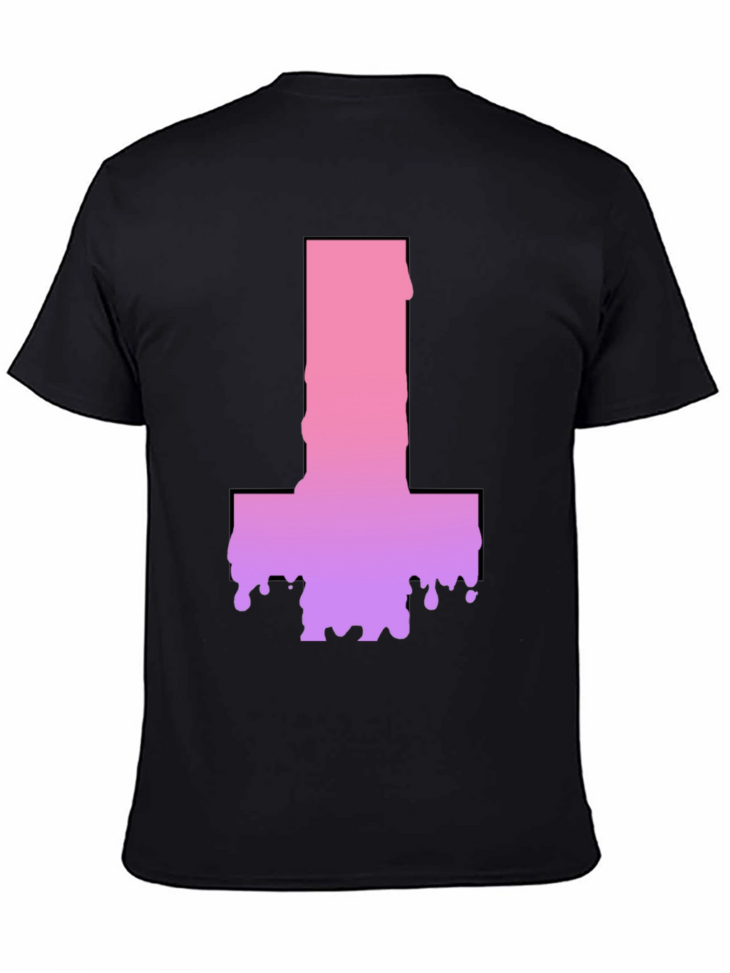 Inverted Cross Drip Graphic T-Shirt