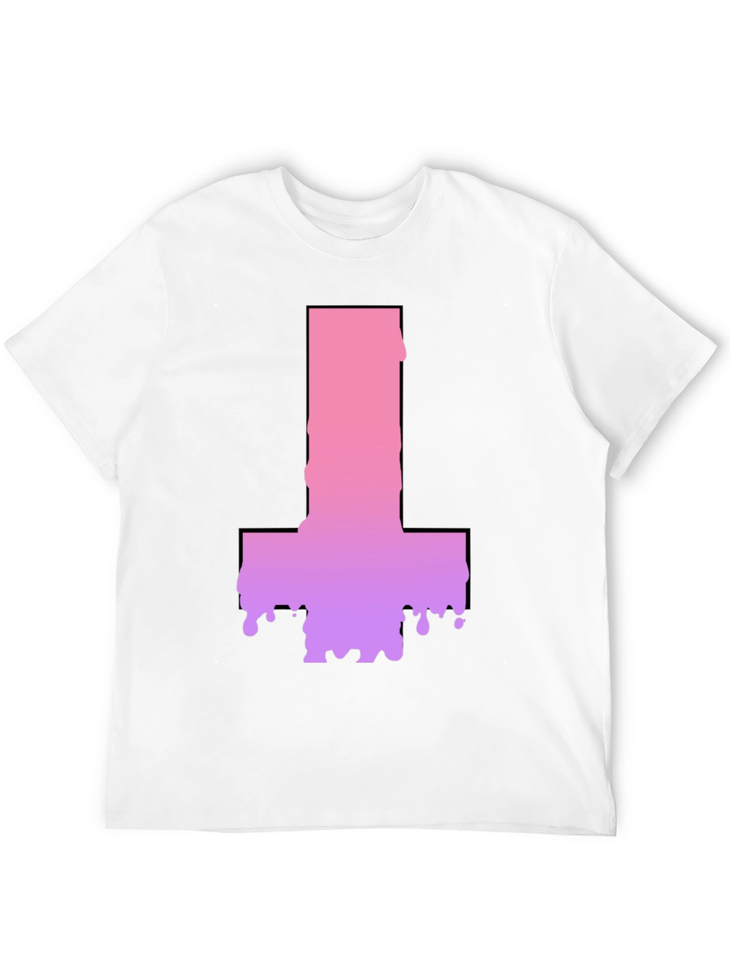 Inverted Cross Drip Graphic T-Shirt