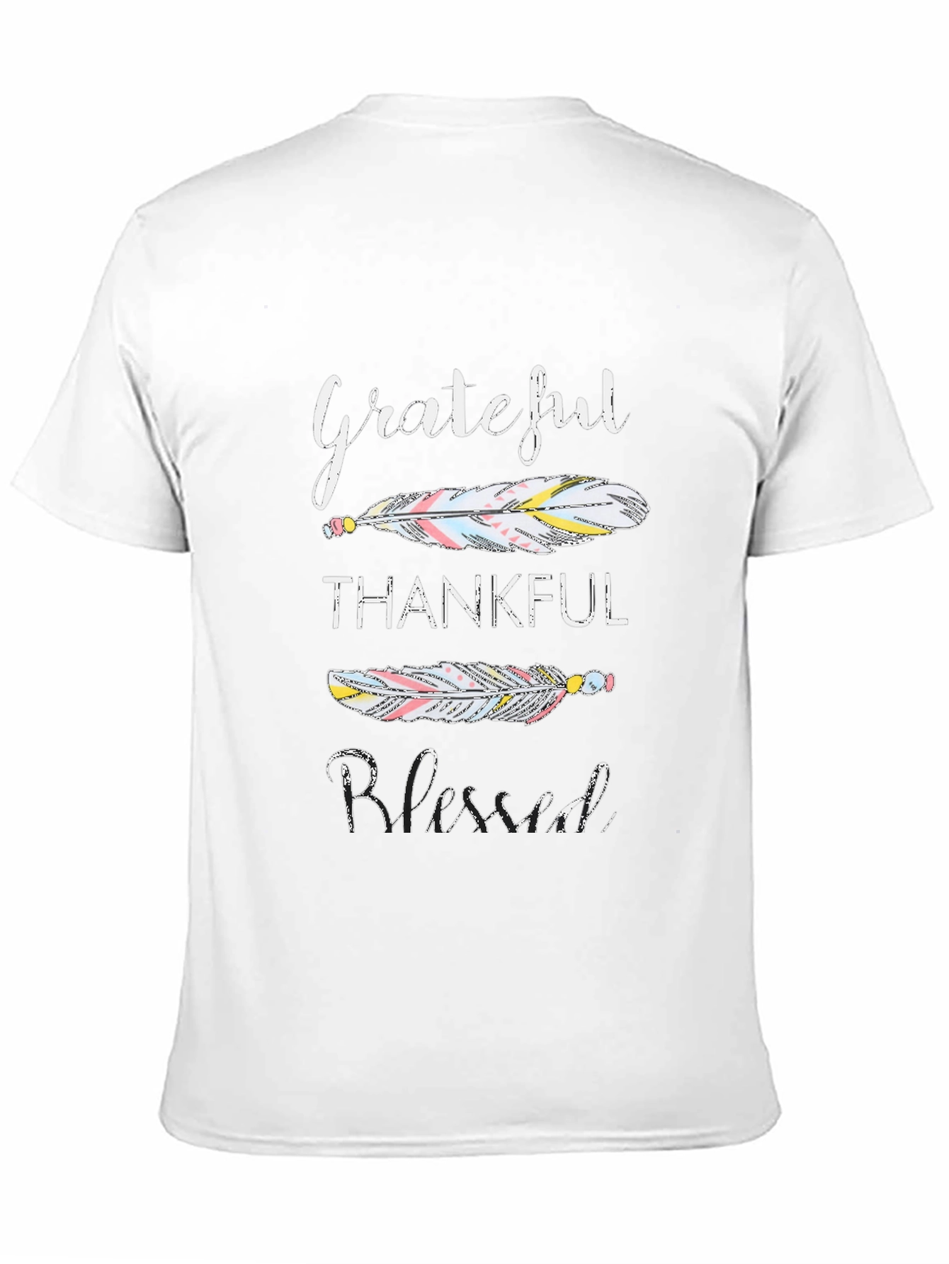 Grateful Thankful Blessed Graphic T-Shirt