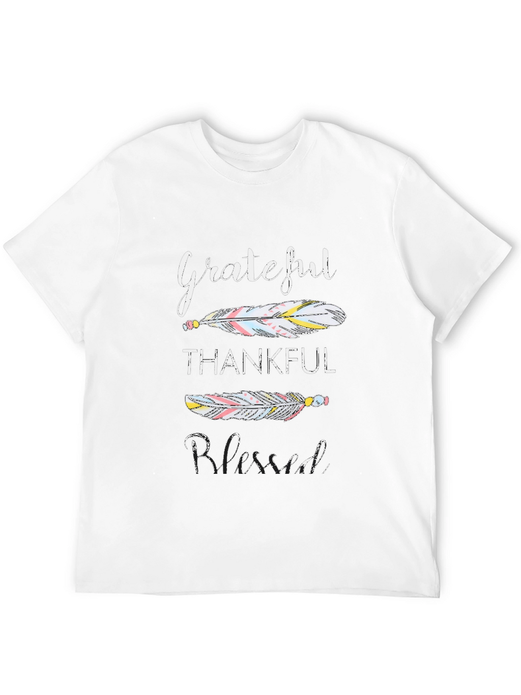 Grateful Thankful Blessed Graphic T-Shirt