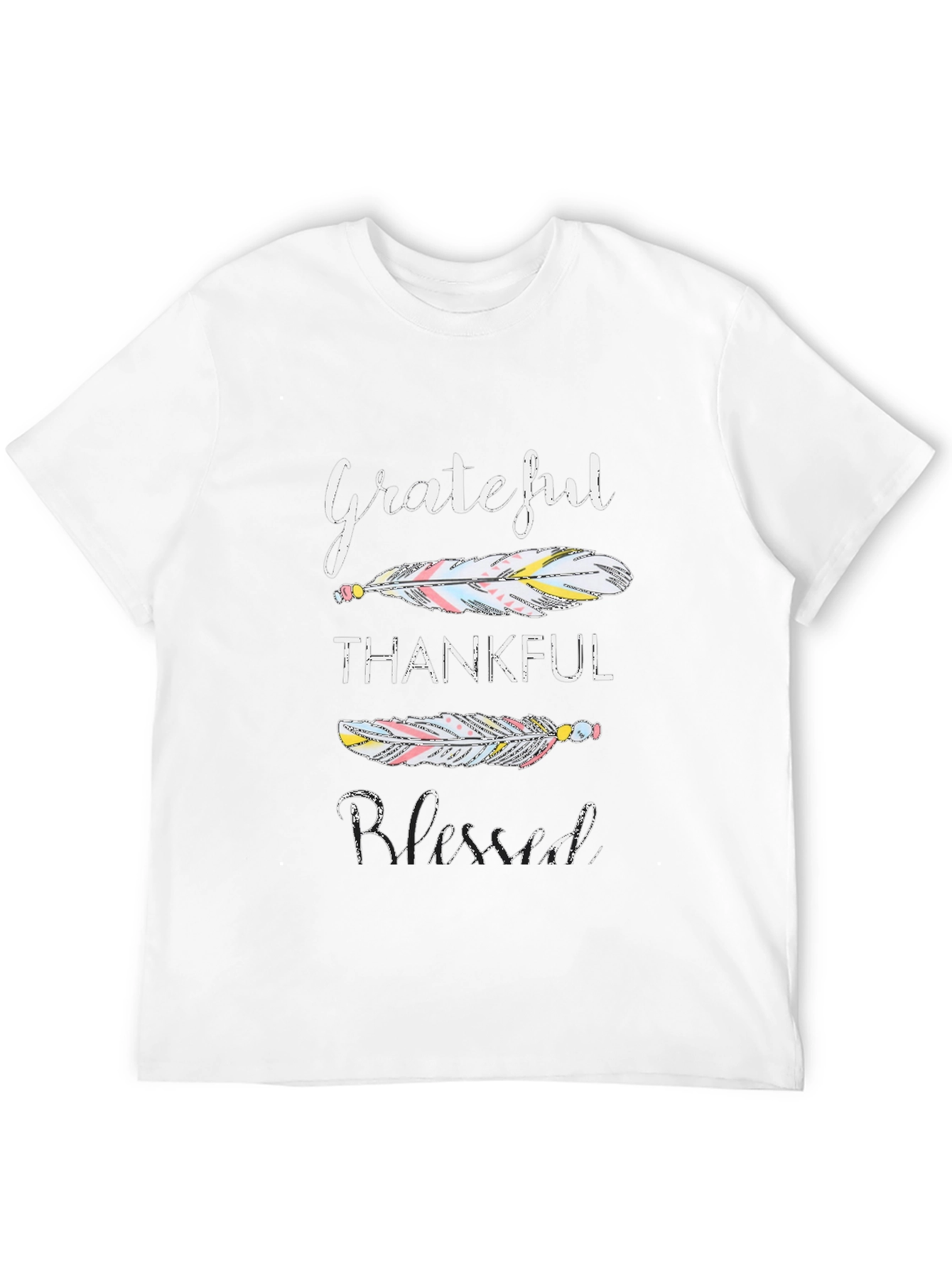Grateful Thankful Blessed Graphic T-Shirt