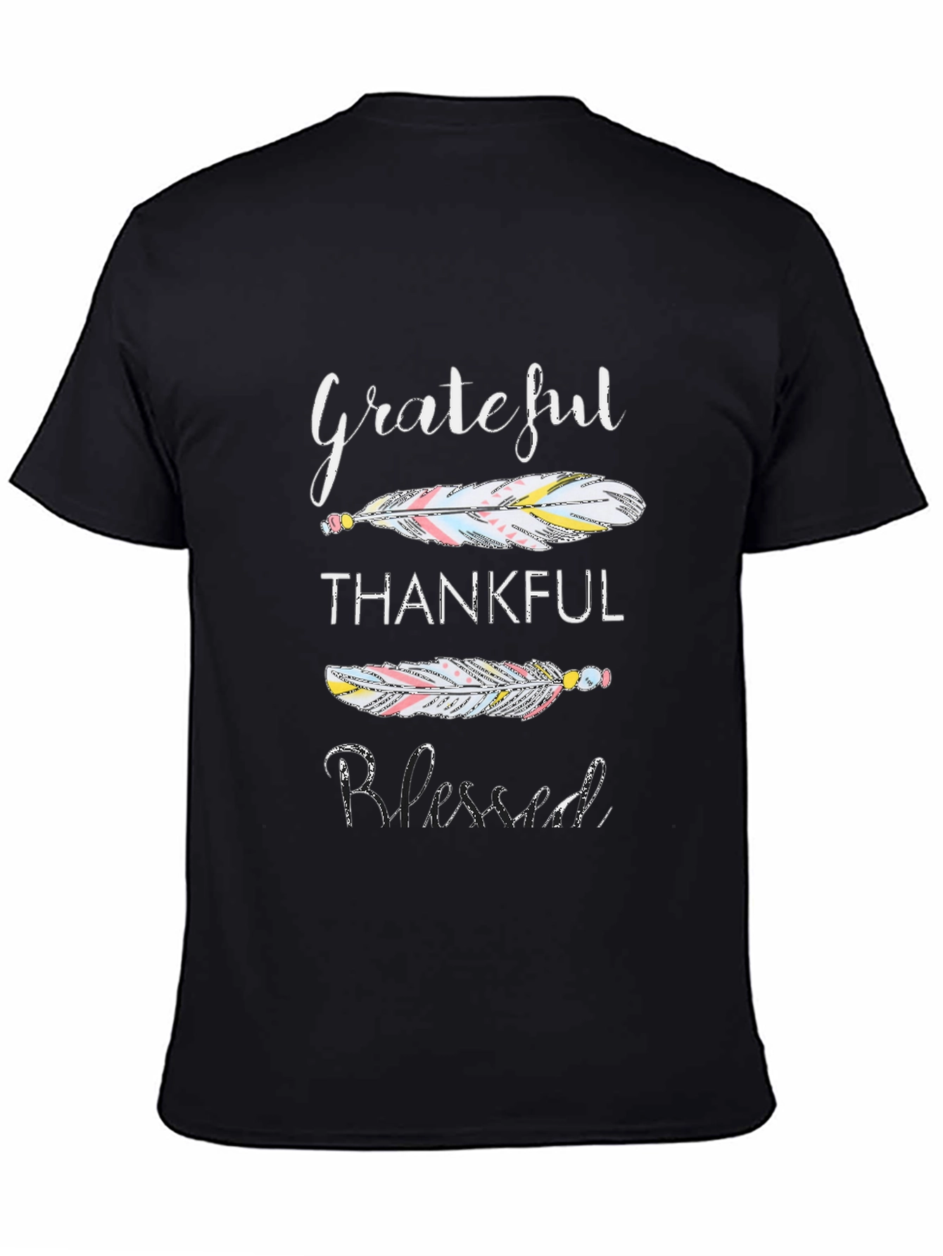 Grateful Thankful Blessed Graphic T-Shirt