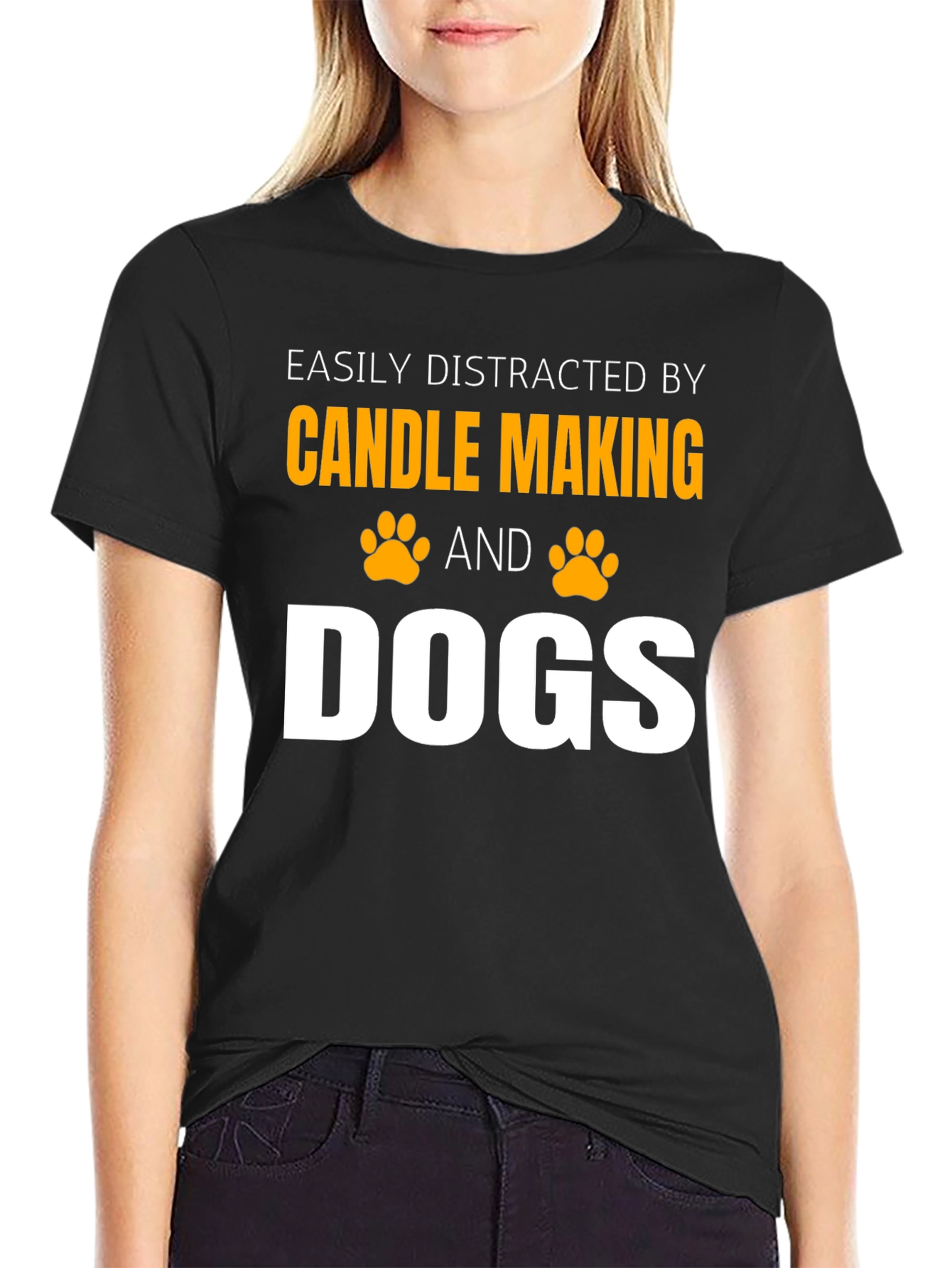Candle Making & Dogs T-Shirt Funny Distraction Tee