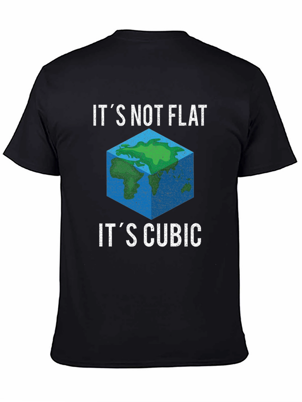 Cubic Earth Funny Graphic T-Shirt